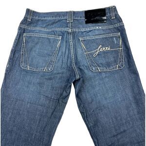 Authentic GF Ferre Vintage Men Blue Denim Jeans Classic Straight Pants US 33